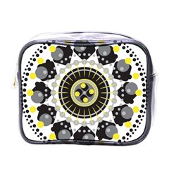 Mandala Geometric Design Pattern Mini Toiletries Bags by Celenk