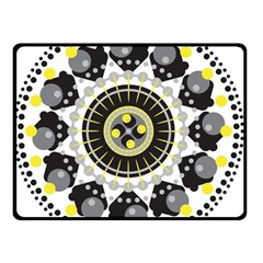 Mandala Geometric Design Pattern Double Sided Fleece Blanket (small)  by Celenk