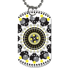 Mandala Geometric Design Pattern Dog Tag (two Sides) by Celenk