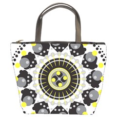 Mandala Geometric Design Pattern Bucket Bags by Celenk