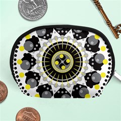 Mandala Geometric Design Pattern Accessory Pouches (medium)  by Celenk