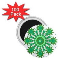 Mandala Geometric Pattern Shapes 1 75  Magnets (100 Pack)  by Celenk