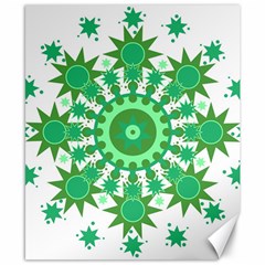 Mandala Geometric Pattern Shapes Canvas 8  X 10  by Celenk