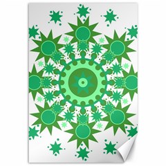 Mandala Geometric Pattern Shapes Canvas 12  X 18   by Celenk