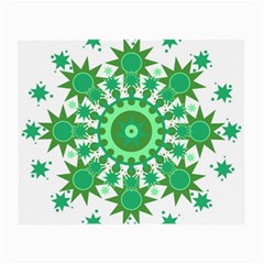 Mandala Geometric Pattern Shapes Small Glasses Cloth (2-side) by Celenk