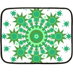 Mandala Geometric Pattern Shapes Double Sided Fleece Blanket (mini)  by Celenk