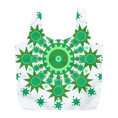 Mandala Geometric Pattern Shapes Full Print Recycle Bags (l)  by Celenk