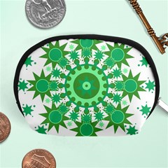 Mandala Geometric Pattern Shapes Accessory Pouches (medium)  by Celenk