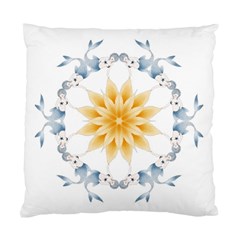 Mandala Mermaid Lake Rose Swimmers Standard Cushion Case (two Sides) by Celenk