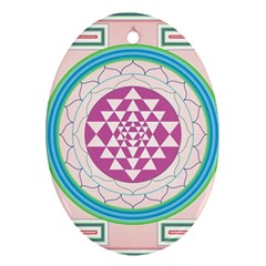 Mandala Design Arts Indian Ornament (oval) by Celenk