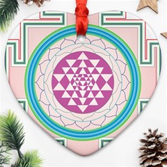 Mandala Design Arts Indian Ornament (heart) by Celenk