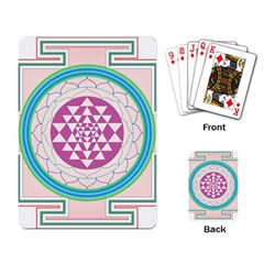 Mandala Design Arts Indian Playing Card by Celenk