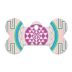 Mandala Design Arts Indian Dog Tag Bone (two Sides) by Celenk