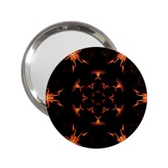 Mandala Fire Mandala Flames Design 2 25  Handbag Mirrors by Celenk