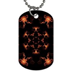 Mandala Fire Mandala Flames Design Dog Tag (one Side) by Celenk