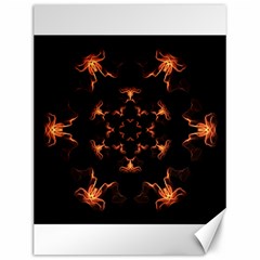 Mandala Fire Mandala Flames Design Canvas 12  X 16   by Celenk