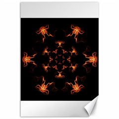 Mandala Fire Mandala Flames Design Canvas 12  X 18   by Celenk