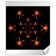 Mandala Fire Mandala Flames Design Canvas 16  X 20   by Celenk