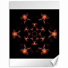 Mandala Fire Mandala Flames Design Canvas 36  X 48   by Celenk