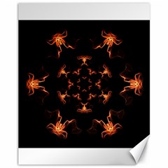 Mandala Fire Mandala Flames Design Canvas 11  X 14   by Celenk