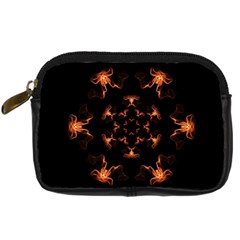 Mandala Fire Mandala Flames Design Digital Camera Cases by Celenk