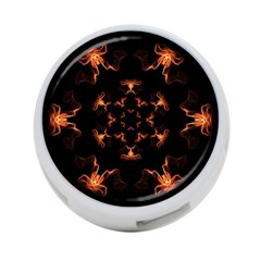 Mandala Fire Mandala Flames Design 4-port Usb Hub (two Sides)  by Celenk