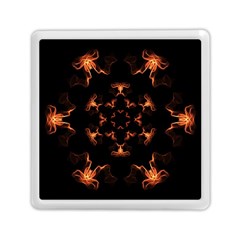 Mandala Fire Mandala Flames Design Memory Card Reader (square)  by Celenk