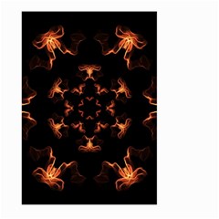 Mandala Fire Mandala Flames Design Large Garden Flag (two Sides) by Celenk