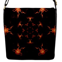 Mandala Fire Mandala Flames Design Flap Messenger Bag (s) by Celenk