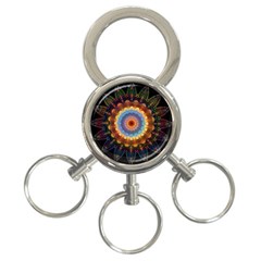 Colorful Prismatic Chromatic 3-ring Key Chains by Celenk