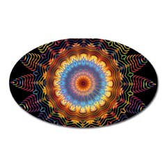 Colorful Prismatic Chromatic Oval Magnet by Celenk