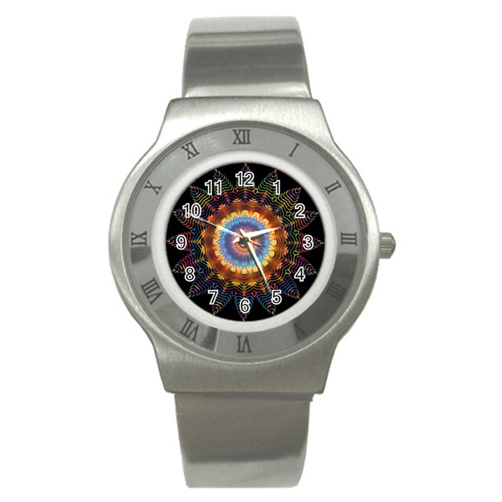 Colorful Prismatic Chromatic Stainless Steel Watch