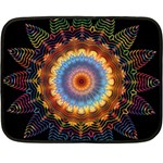 Colorful Prismatic Chromatic Double Sided Fleece Blanket (Mini)  35 x27  Blanket Back