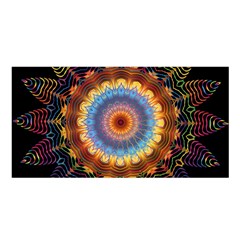 Colorful Prismatic Chromatic Satin Shawl by Celenk