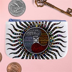 Whole Complete Human Qualities Large Coin Purse by Celenk