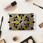 Mandala Yin Yang Live Flower Cosmetic Bag (Small)  Back