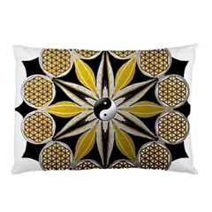 Mandala Yin Yang Live Flower Pillow Case (Two Sides)