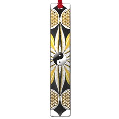 Mandala Yin Yang Live Flower Large Book Marks by Celenk