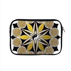 Mandala Yin Yang Live Flower Apple Macbook Pro 15  Zipper Case by Celenk