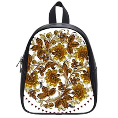 Mandala Metallizer Art Factory School Bag (small) by Celenk