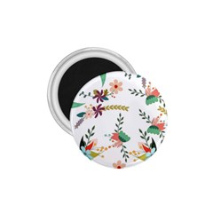 Floral Backdrop Pattern Flower 1 75  Magnets by Celenk