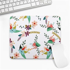 Floral Backdrop Pattern Flower Large Mousepads by Celenk