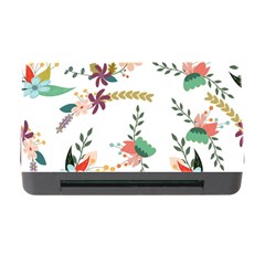 Floral Backdrop Pattern Flower Memory Card Reader With Cf by Celenk