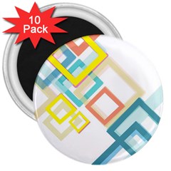 The Background Wallpaper Design 3  Magnets (10 Pack)  by Celenk