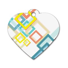 The Background Wallpaper Design Dog Tag Heart (two Sides)