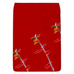 Red Background Paper Plants Flap Covers (s)  by Celenk