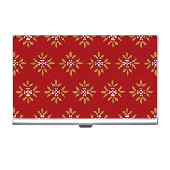 Pattern Background Holiday Business Card Holders by Celenk