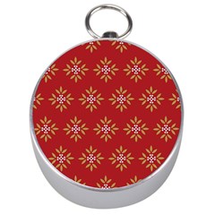 Pattern Background Holiday Silver Compasses by Celenk