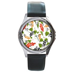 Juicy Currants Round Metal Watch