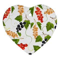 Juicy Currants Ornament (heart) by TKKdesignsCo